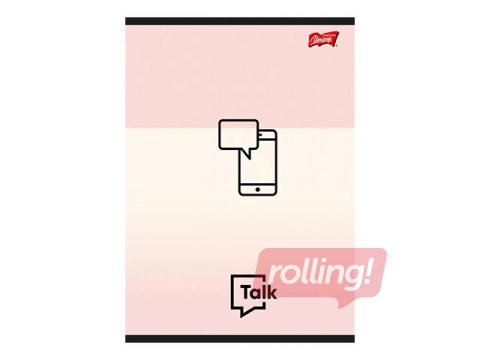 Klade Unipap A5, Lets Talk Phone, rūtiņu, 60 lapas, rozā