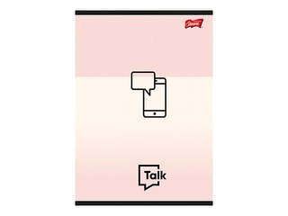 Notebook Unipap A5, Lets Talk Phone, squared, 60 pages, pink