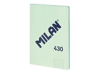 Klade mīkstos vākos Milan, A4, līniju, zaļa, 48 lapas