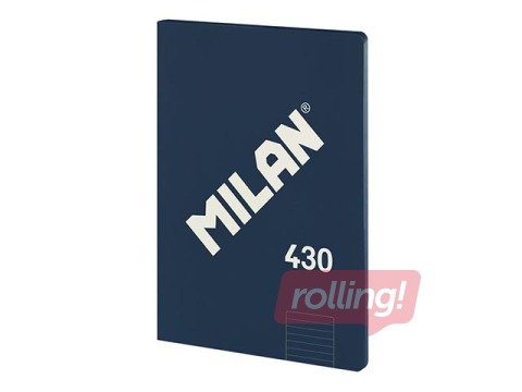 Klade mīkstos vākos Milan, A4, līniju, zila, 48 lapas