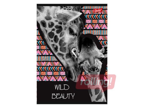 Klade Unipap, Wild Beauty, Žirafe, līniju, A5, 60 lapas