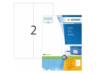 Uzlīmes Herma Premium, A4, 105x297mm, 100 loksnes, baltas