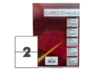 Uzlīmes Labelmedia, A4, 210x148 mm, 100 loksnes, baltas