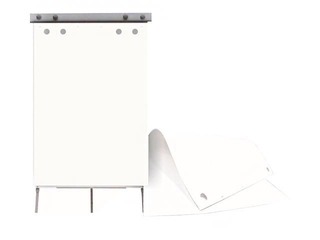 Papīra flipčarta bloks SM·LT, balts, 80g, 59.4x84cm, 20 lapas, 4 caurumi 