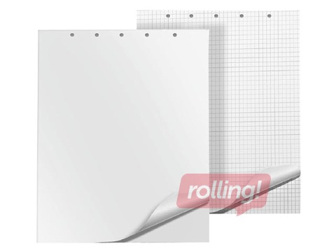 Papīra bloks Flipchart Q-CONNECT, 65 x 100 cm, 50 lapas, balts
