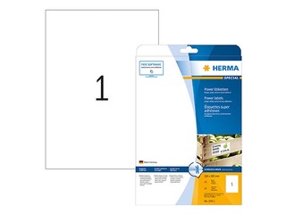 Наклейки Herma Special, A4, 210x297 мм, 25 листов, прозрачные