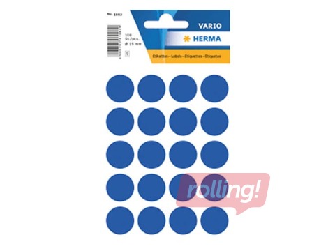 Multi-purpose labels Herma, 19 mm, dark blue