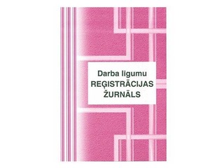 Darba līgumu reģistrācijas žurnāls, A4, 48 lapas