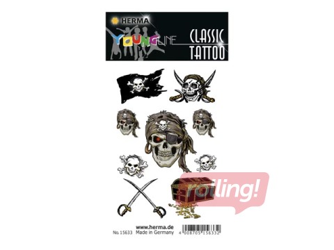 Tetovējumi uzlīmes Pirāti