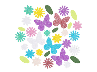 Uzlīmes Foam - Butterfly, Flower, Leaf