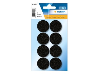 Līmējami filca aizsargpaliktņi Herma, 28 mm, melni