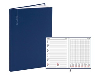 Dienasgrāmata Quadro, A5, flex balacron, zila