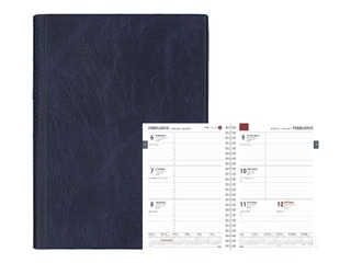 Dienasgrāmata Spirex, A5, PVC, tumši zila