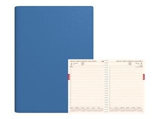 Dienasgrāmata Senator Spirex, mākslīgā āda, A4, zila
