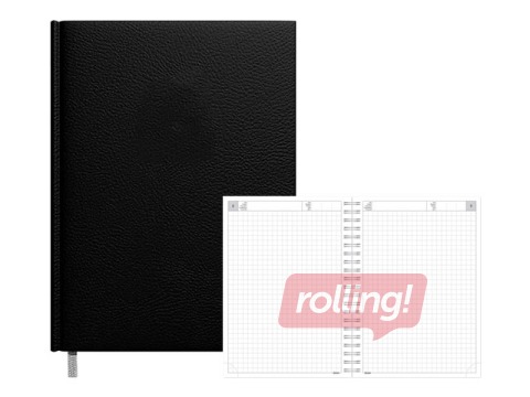 Dienasgrāmata - piezīmju bloks, A5, melns