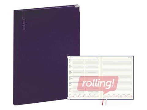 Dienasgrāmata Fortune, A4, balacron, violeta