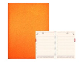 Dienasgrāmata Senator Spirex, A4, mākslīgā āda, oranža
