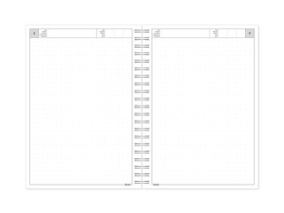 Satura bloks bez datumiem Tempo, punktotas lapas