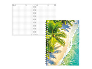 Dienasgrāmata - piezīmju bloks, Tempo Spiral, rūtiņu, Holiday