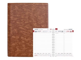 Diary Boss PVC, A5, light brown