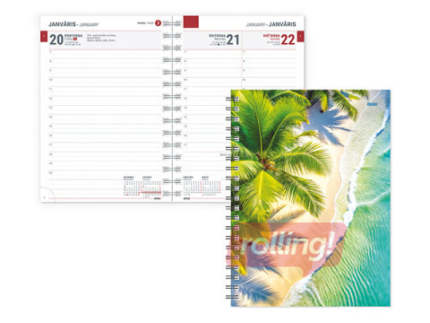 Dienasgrāmata Tempo Spiral Design Diena, Holiday