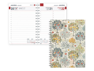 Dienasgrāmata Tempo Spiral Design Diena, Lemon Tree