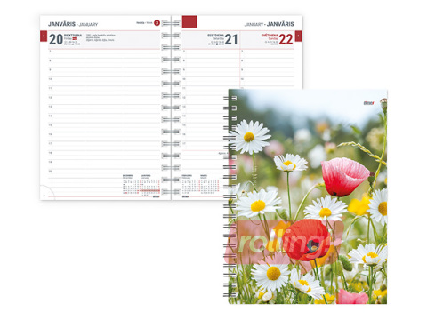 Dienasgrāmata Tempo Spiral Design Diena, Summer Vibe
