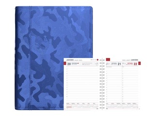 Diary Boss Metallic, A5, metallic dark blue