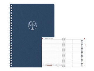Dienasgrāmata Unika Spiral Cardboard, A5, zila