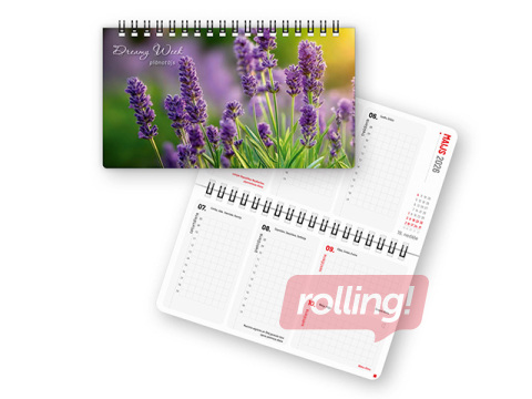 Dienasgrāmata Dreamy Week, 17x9.5 cm, Soft Touch Nr.1