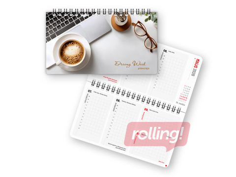 Dienasgrāmata Dreamy Week, 17x9.5 cm, Soft Touch Nr.4