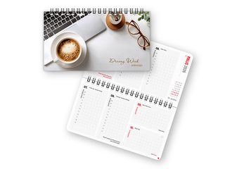 Dienasgrāmata Dreamy Week, 17x9.5 cm, Soft Touch Nr.4