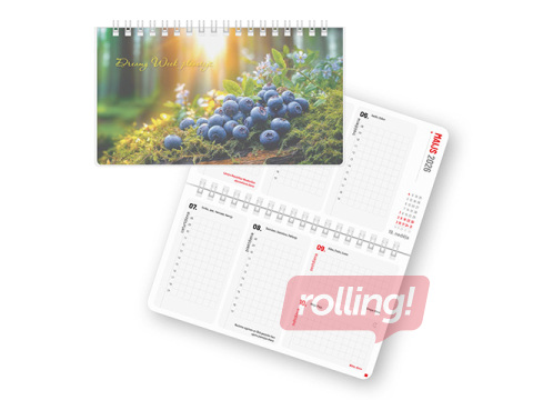 Dienasgrāmata Dreamy Week, 17x9.5 cm, Polyskin Nr.6