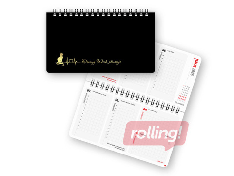 Dienasgrāmata Dreamy Week, 17x9.5 cm, Eclipse Nr.1