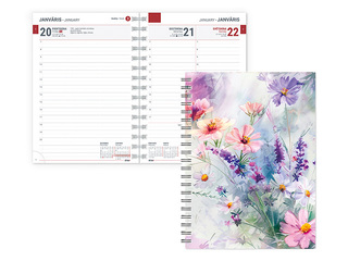 Dienasgrāmata Tempo Spiral Design Diena, Simple Beauty
