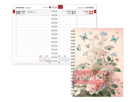 Dienasgrāmata Tempo Spiral Design Diena, Magic
