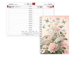 Dienasgrāmata Tempo Spiral Design Diena, Magic