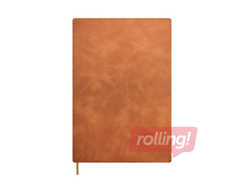 Dienasgrāmata Forofis bez datumiem, līniju, brūna, A5