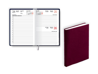 Kabatas kalendārs Mono, A6, basis, bordo