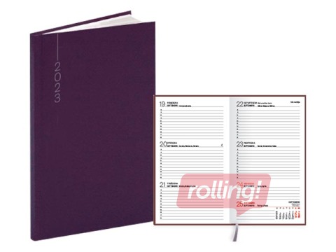 Kabatas kalendārs Pocket, balacron Flex, violets