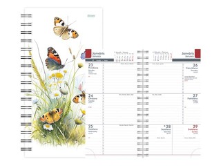 Pocket calendar Midi Spiral Design, Bliss