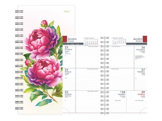 Pocket calendar Midi Spiral Design, Paula