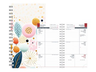 Pocket calendar Midi Spiral Design, Sunny Day