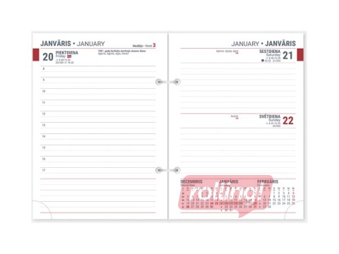 Galda pārliekamais kalendārs Timer Junior