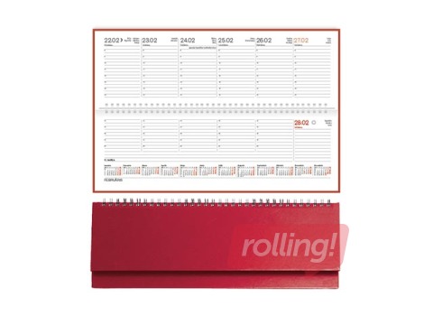 Galda kalendārs Credo, basis, sarkans