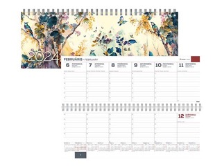 Galda kalendārs Memo Card, Blue Bird