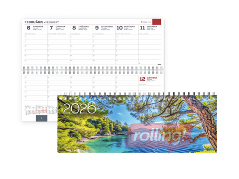 Galda kalendārs Memo Card, Nature