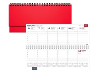 Galda kalendārs Memo, Classic, sarkans
