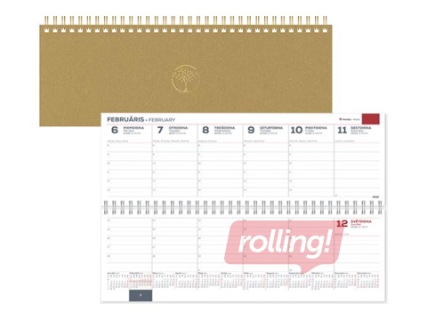 Galda kalendārs Memo Eco Cardboard, dzintars