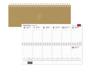 Galda kalendārs Memo Eco Cardboard, dzintars